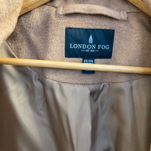 London Fog 2X camel car coat - Picture 6 of 7